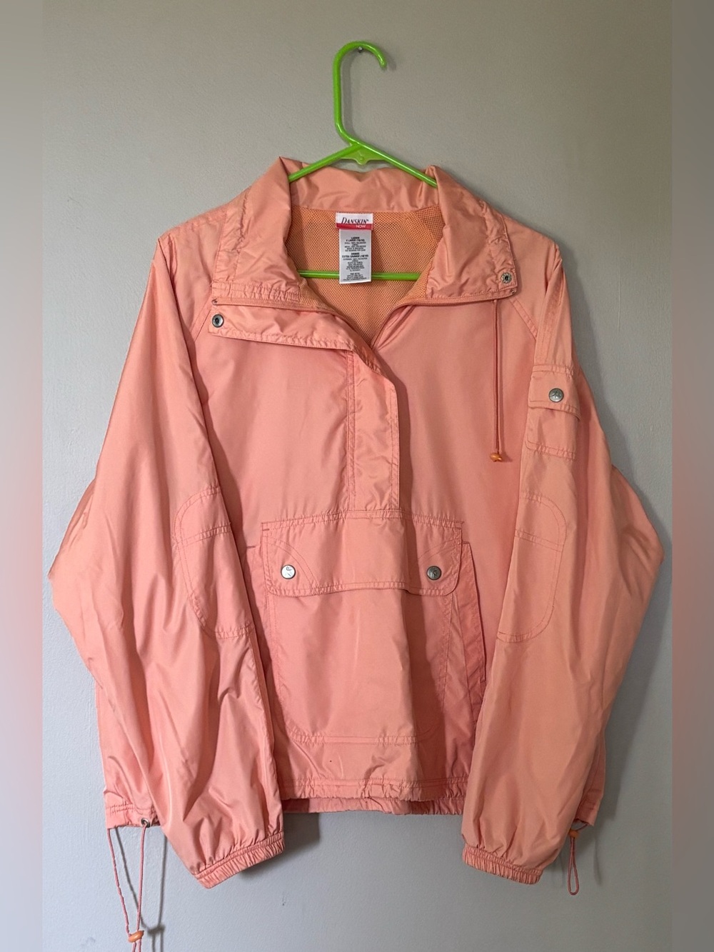 Danskin Peach Pullover Jacket - Mesh Lined